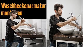 Waschbeckenarmatur montieren  HORNBACH Meisterschmiede [upl. by Adore]