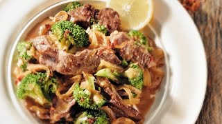 Ginger Lemon Beef amp Broccoli  2011 Milk Calendar Recipe [upl. by Bauske]