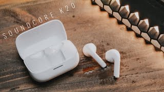 100Ribuan  BEST BUDGET HALF EAR TWS  Anker Soundcore K20i TWS Review [upl. by Denzil754]