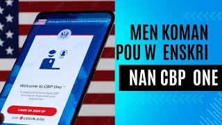 Koman pou w enskri nan CBP ONE pou w antre USA gratis [upl. by Llertniuq749]