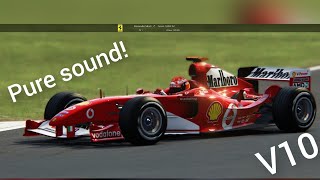 F1 2004 FERRARI Pure v10 sound around red bull ring [upl. by Ahsiemaj194]