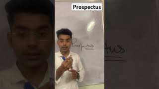 What is prospectus  meaning and it types shorts viral prospectus education [upl. by Annahgiel533]