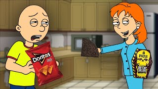 Rosie Gives Caillou The One Chip ChallengeGrounded BIG TIME [upl. by Schoenberg]