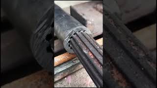 Air compressor motor spline installation process [upl. by Geoffrey]