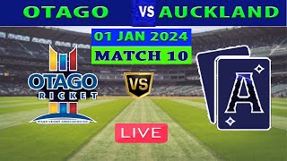 Live Otago vs Auckland  OTA vs AUC  10th Match of Super Smash 202324 [upl. by Koziarz]