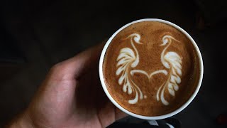 The Most Satysfying Cappuccino Latte Art 2018 [upl. by Florida866]