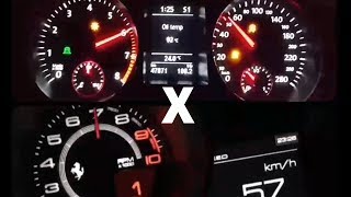 VW Passat CC VR6 36 0100 vs Ferrari vs Porsche vs GTR vs Gallardo vs RS6 vs Corvette vs Camaro [upl. by Dollie738]