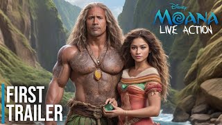 Moana The Movie  Live Action  Teaser Trailer 2025  Dwayne Johnson Zendaya  Disney Concept [upl. by Lyn]