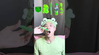 💚✅🟢🎧ASMR Greenthemed Mukbang  Perfect for Sleepimmersive asmr asmrsounds [upl. by Nairolf]