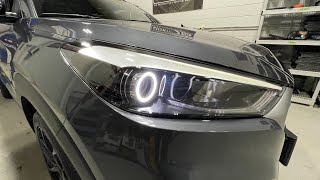 Hyundai Tucson Night Edition  Custom Headlights [upl. by Merilyn]