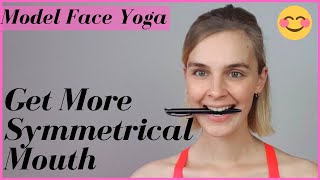 Symmetrical Smile  Face Exercises  Model Face Yoga  AnnaVeronika [upl. by Rafaela]