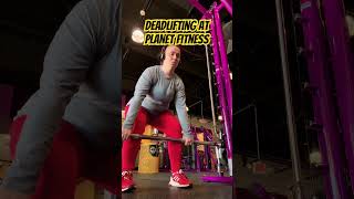 How to deadlift at Planet Fitness  Smith machine deadlifts exercisetutorial [upl. by Atteynek728]