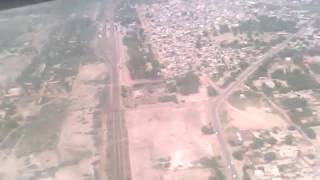 Shorkot Top View  From C130 Airplane Landing At Rafiqui Air Base  2014 Airplane Noise [upl. by Thorman]