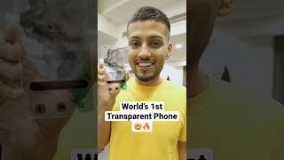 World’s first Transparent Phone🤯📱 Credit  techburnershorts shorts [upl. by Nims698]