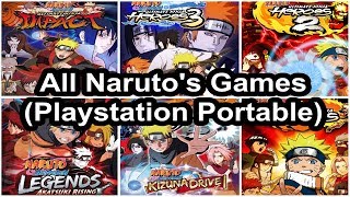 ALL NARUTO GAMES for PSP  Plastation Portable 20072011 [upl. by Esadnac]