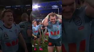 Well deserved Gus 🏅 StateOfOrigin 9WWOS NRL Origin [upl. by Esertal]