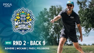 2024 PDGA Masters Disc Golf World Championships  MP40 R2B9  Rovere McCabe Faes Feldberg [upl. by Stent]