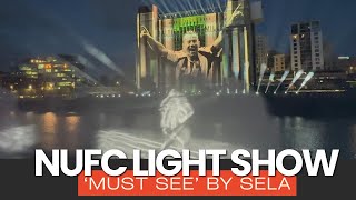 Experience The Spectacular Newcastle United  Sela Light Show 2024 On Newcastle Quayside [upl. by Bevus758]