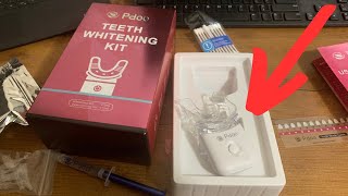 How to Use Pdoo Teeth Whitening Kit My Only Issue With It [upl. by Eornom523]