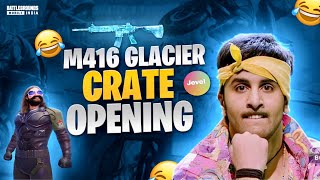 M416 GLACIER amp AKM CRATE OPENING AND UPGRADE BGMI JEVEL FUNNY jevel createopening m416 [upl. by Eimmac]