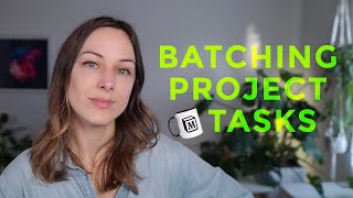 Project task batching with Notion Templates and template buttons [upl. by Erv]