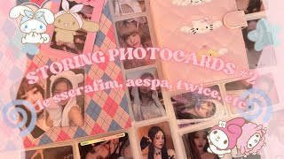 storing photocards 2  le sserafim aespa twice etc [upl. by Alit798]