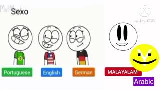 PORTUGUESE VS ENGLISH VS GERMAN VS MALAYALAM VS ARABIC [upl. by Clarine880]