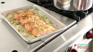 HoneyMustard Salmon with Green Beans  Everyday Food with Sarah Carey [upl. by Ateuqirne]