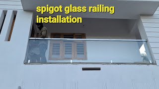 spigot glass railing installation arc [upl. by Lawson]