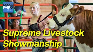 Supreme Livestock Showmanship  2023 Dodge County Fair [upl. by Ael193]