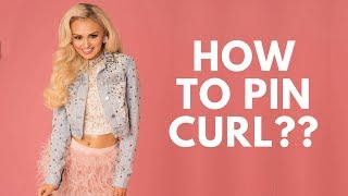 How to Pin Curl hair  Hair curling tutorial  I BURN MYSELF😂😂 [upl. by Eiznik251]