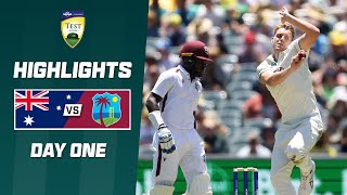 Australia v West Indies 202324  First Test  Day 1 [upl. by Naellij198]