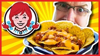 Wendys Cheesy Cheddarburger and Chili Cheese Nachos [upl. by Nyltiac384]