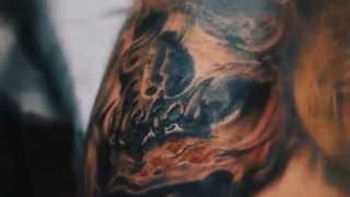 Freehand Skull Tattoo by Johan Ink to skin [upl. by Ennail]