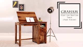 Study Table  Shop Graham Study Table For kids  Wooden Street [upl. by O'Conner275]