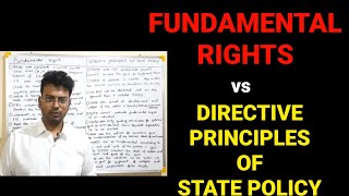 DIFFERENCE BETWEEN FUNDAMENTAL RIGHTS AND DIRECTIVE PRINCIPLES OF STATE POLICYPOLITICAL SCIENCE [upl. by Yrallih]