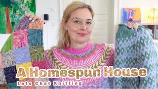 A Homespun House 🧶 Knitting Podcast ✨ So many Blankets  a Sweater amp Socks [upl. by Eibocaj750]