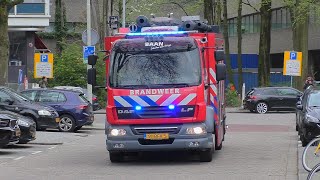 Kazerne Alarm Brandweer Baan met spoed naar een reanimatie tijdens de Marathon in Rotterdam [upl. by Halfon543]