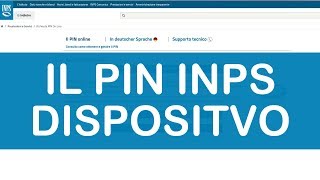 La richiesta del Pin Dispositivo  Cosè e quanti giorni servono [upl. by Anitsyrc]