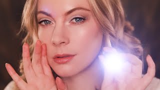 ASMR Whispering EyesClosed Instructions For Sleep Close Up Ear To Ear Whispers Light Triggers [upl. by Goodard612]