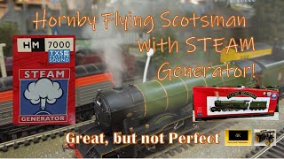 Hornby Flying Scotsman Loco with Steam Generator Review R3991SS Hornby modelrailway [upl. by Lester]