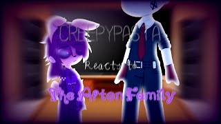 •×Creepypasta Reacts To Afton Family×• Michael Afton amp William Afton SHIPS [upl. by Serrell]