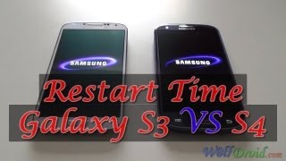 Samsung Galaxy S4 VS S3 Restart Time test [upl. by Renzo]