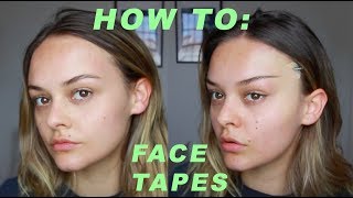 How To Use Face Tapes  Lucy Garland [upl. by Anirbus]