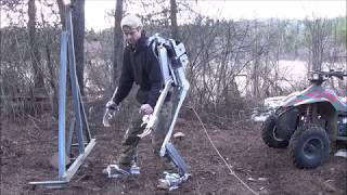 Homemade Exoskeleton Suit Built from scrap material comes to life [upl. by Enaujed749]