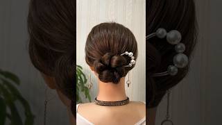 Simple Ponytail Hairstyles For Wedding  Simple Hairstyle  Ponytail  short shorts simple [upl. by Attenna993]