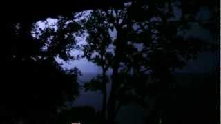 Severe Thunder Storm Heavy Rain Natural Sleeping Sounds Lightning Canon 5d Mark II EF 1635mm f28L [upl. by Proudman]