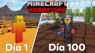 SOBREVIVÍ 100 DÍAS en UN MUNDO SOLO DE TERRACOTA en MINECRAFT HARDCORE [upl. by Tani]