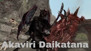 Akaviri Daikatana Skyrim Special Edition Mod Showcase by Xenocraft1212 [upl. by Ordway]