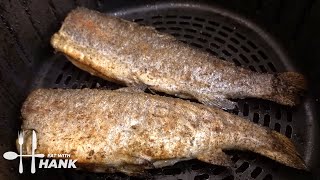 Garlic Rainbow Trout  Air Fryer Recipe [upl. by Eceirahs]